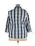 Alia Blue 3/4 Sleeve Button-Down Shirt Size 18 - photo 2