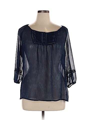 Inked & Faded 3/4 Sleeve Blouse (view 1)