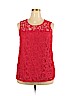 Adrianna Papell Red Sleeveless Top Size XXL - photo 1