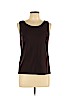 DKNY Brown Sleeveless Blouse Size L - photo 1