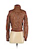 Charlotte Russe 100% Polyurethane Tan Faux Leather Jacket Size S - photo 2