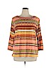 Ruby Rd. Brown 3/4 Sleeve Top Size 1X - photo 1