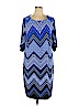 Studio One Blue Casual Dress Size 2X - photo 1
