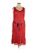 Lafayette 148 New York 100% Linen Red Casual Dress Size 14 - photo 1