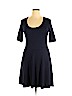 Xhilaration Blue Casual Dress Size XL - photo 1