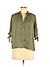 H&M 100% Polyester Green 3/4 Sleeve Blouse Size 6 - photo 1
