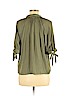 H&M 100% Polyester Green 3/4 Sleeve Blouse Size 6 - photo 2