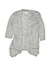 Faded Glory Solid Gray Cardigan Size 14 - 16 - photo 1