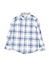 Cat & Jack 100% Cotton Blue Long Sleeve Button-Down Shirt Size 6 - 7 - photo 1