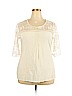 Cato Ivory Short Sleeve Blouse Size 18 - 20 - photo 1