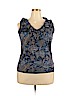 Lauren by Ralph Lauren 100% Cotton Blue Sleeveless Top Size 2X - photo 1