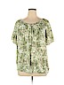 C.D. Daniels Green Short Sleeve Top Size 1X - photo 1