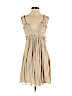 BCBGMAXAZRIA 100% Silk Ivory Cocktail Dress Size 2 - photo 1