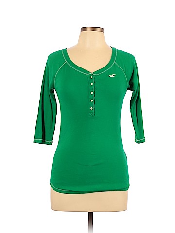 Hollister 3/4 Sleeve Henley (view 1)