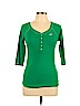 Hollister Green 3/4 Sleeve Henley Size L - photo 1