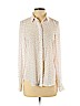 H&M 100% Polyester White Long Sleeve Button-Down Shirt Size 0 - photo 1