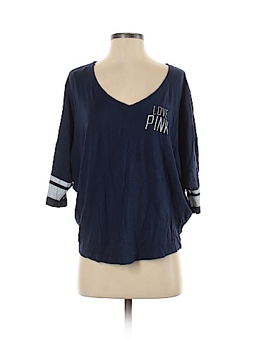 Victoria's Secret Pink 3/4 Sleeve T-Shirt (view 1)