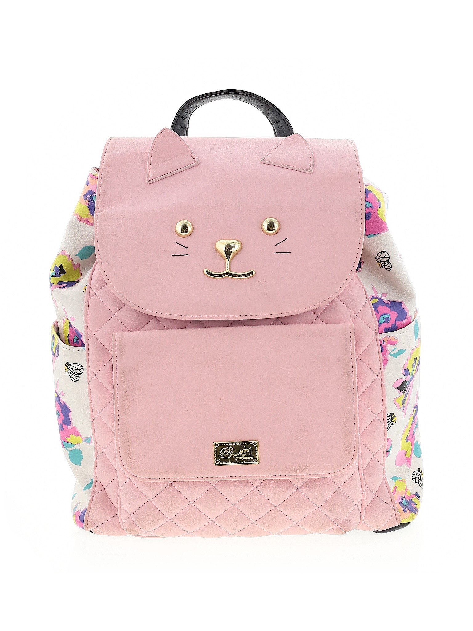 Luv Betsey By Betsey Johnson 100% Leather Pink Leather Backpack One ...