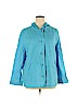 J.jill 100% Linen Blue Jacket Size XL - photo 1