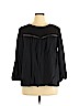 Old Navy 100% Modal Black Long Sleeve Blouse Size XL - photo 1
