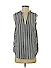 H&M 100% Polyester Black Sleeveless Blouse Size 4 - photo 1