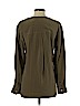 Theory 100% Silk Brown Long Sleeve Silk Top Size S - photo 2