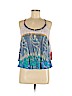 Plenty By Tracy Reese 100% Polyester Blue Sleeveless Blouse Size M - photo 1
