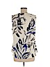 DKNY 100% Polyester Ivory Sleeveless Blouse Size M - photo 2