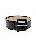 Express 100% Leather Solid Black Leather Belt Size M - photo 1