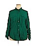 DressBarn Green Long Sleeve Blouse Size 2X - photo 1