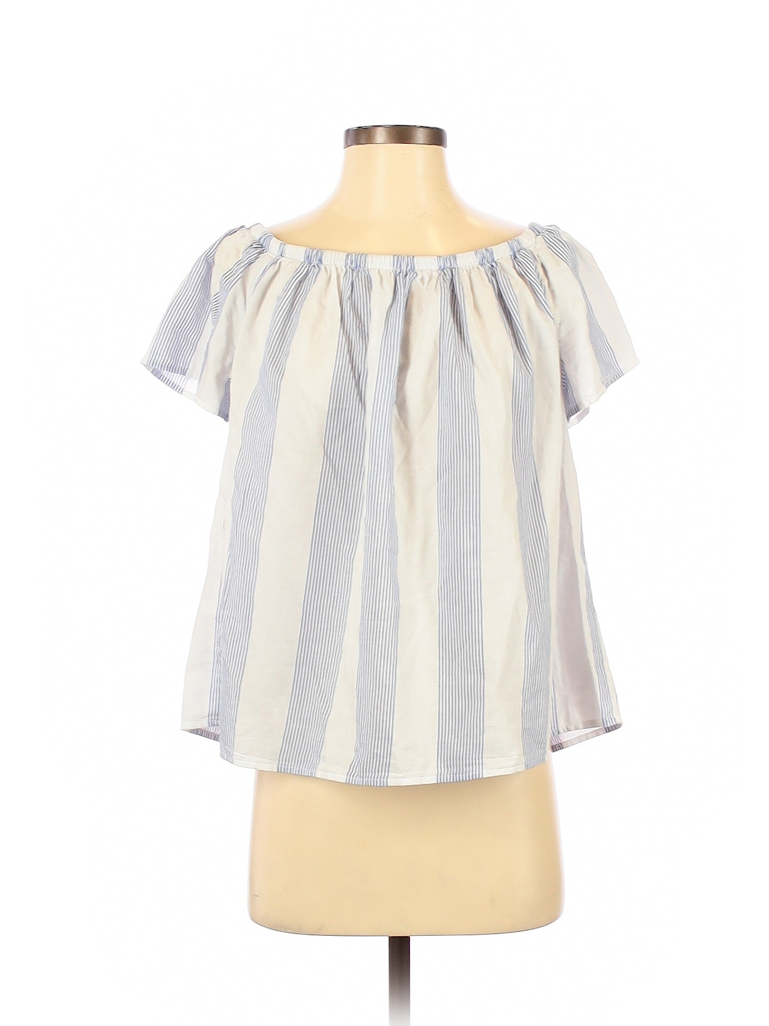 Gap Women White Short Sleeve Blouse XS | eBay