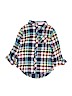 Cat & Jack 100% Cotton Plaid Blue Long Sleeve Button-Down Shirt Size 6 - 6X - photo 1