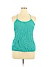 Xhilaration 100% Rayon Teal Sleeveless Blouse Size XL - photo 1