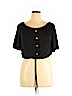 Assorted Brands Black 3/4 Sleeve Top Size XL - photo 1