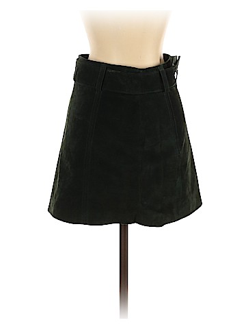 Zara Leather Skirt (view 1)