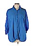 Aerie Blue Long Sleeve Button-Down Shirt Size L - photo 1