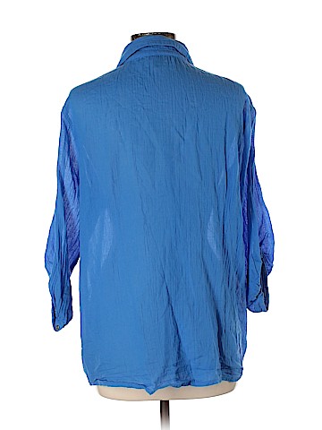 Aerie Long Sleeve Button-Down Shirt (view 2)