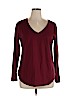Old Navy 100% Cotton Burgundy Long Sleeve T-Shirt Size XL - photo 1