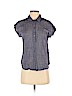 Lucky Brand Blue Short Sleeve Button-Down Shirt Size S - photo 1