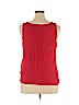INC International Concepts 100% Polyester Red Sleeveless Blouse Size XL - photo 2