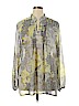 Susan Graver 100% Polyester Yellow Long Sleeve Blouse Size XL - photo 1