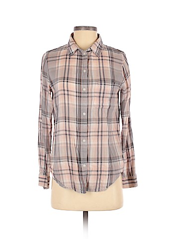 American Eagle Outfitters Long Sleeve Button-Down Shirt (view 1)