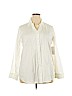 White Stag 100% Cotton White 3/4 Sleeve Button-Down Shirt Size XXL - photo 1