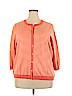 Isaac Mizrahi LIVE! 100% Acrylic Orange Cardigan Size 2X - photo 1