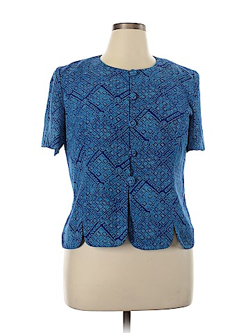 Leslie Fay Short Sleeve Blouse (view 1)