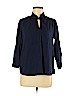 Old Navy Blue Long Sleeve Blouse Size M (petite) - photo 1