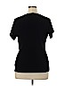 Choices Black Short Sleeve Top Size 1X - photo 2