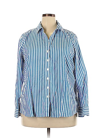 Foxcroft Long Sleeve Button-Down Shirt (view 1)