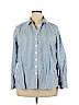 Foxcroft 100% Cotton Blue Long Sleeve Button-Down Shirt Size XXL - photo 1