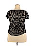 Xhilaration Black Short Sleeve Top Size XXL - photo 2
